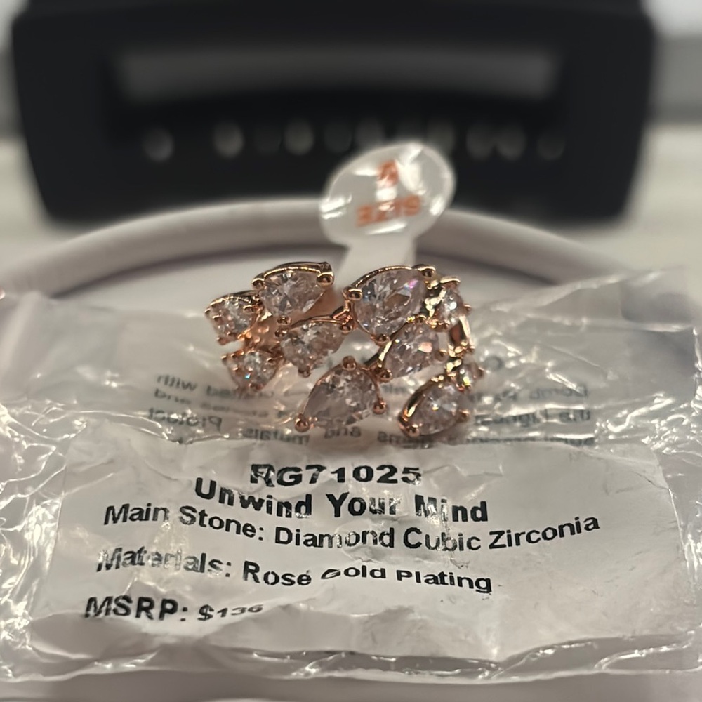 Rose Gold Ring with Cubic Zirconia